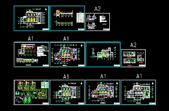 北京某小区锅炉房工艺设计施工CAD方案图纸