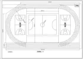 某学校塑胶跑道设计施工设计方案图（五张）