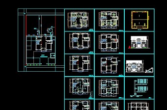 二层小别墅设计图CAD免费