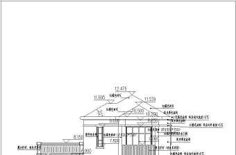 10.20&11.70米三层别墅建筑设计图