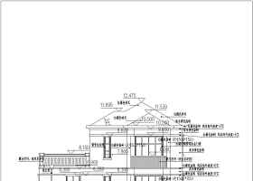 10.20&11.70米三层别墅建筑设计图