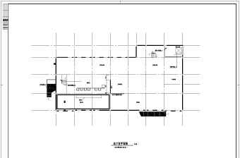 小区超市建筑结构施工设计CAD图纸