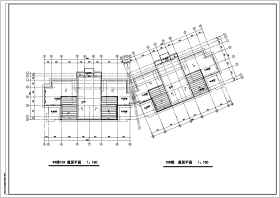 多层住宅标准层设计平面图