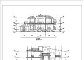 564.3平方米别墅建筑设计图纸