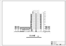 娱乐阳光厅综合楼建筑施工设计CAD图纸