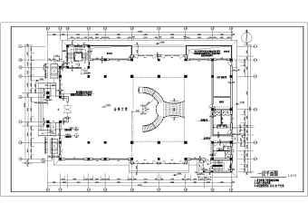 某大型会所建筑设计平面图