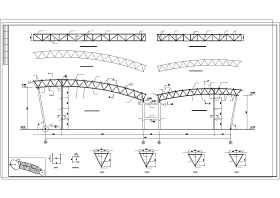 某大型会展中心DE区桁架结构图纸