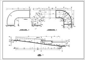 建筑物地下车库环形及直线坡道施工图