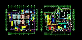 某生活超市建筑cad设计施工平面图