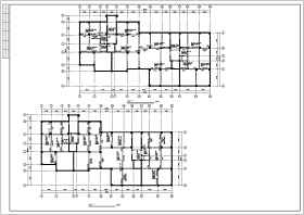 框剪结构住宅楼建筑结构图