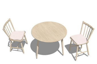 凉亭桌椅子3d综合模型