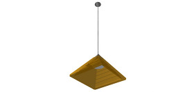 木制吊灯单体模型