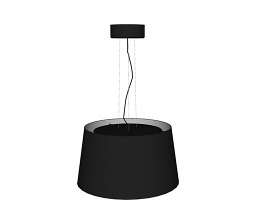 黑色吊灯单体模型效果图