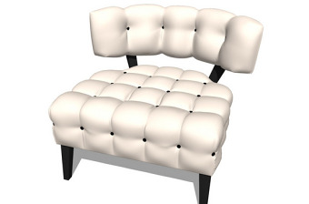 舒适沙发椅子su模型效果图