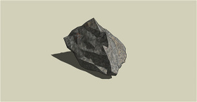 园林素材石头skp模型