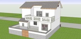 农村房屋SU模型设计