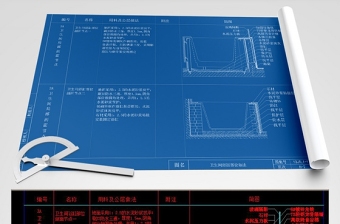 原创CAD卫生间浴缸节点大样图防水施工图剖面-版权可商用