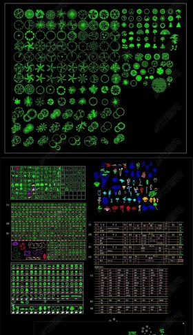 原创园林景观CAD图库大全-版权可商用