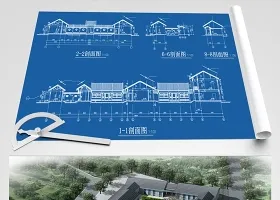 原创全套四合院建筑CAD施工图效果图-版权可商用