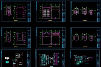 原创政府大楼会议系统全套图纸CAD弱电智能化-版权可商用