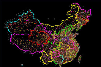 原创cad中国地图省市矢量地图-版权可商用