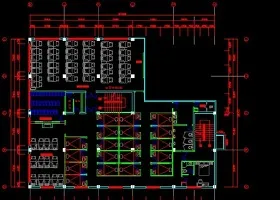 原创桑拿按摩洗浴中心全套cad装修施工图