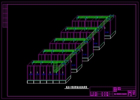 原创机房卡博菲桥架安装效果图CAD弱电智能化-版权可商用