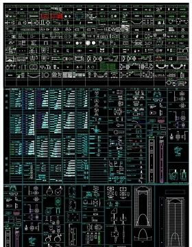 家具五金零配件ＣＡＤ图库大全