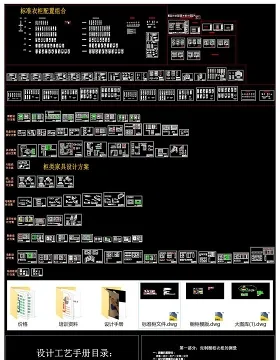 板式柜类家具设计资料CAD图库大全