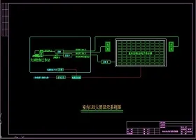 原创LED大屏系统图CAD弱电智能化-版权可商用