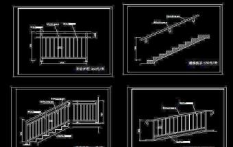 2024中式楼梯栏杆CAD免费