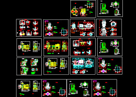 水泵图纸大全CAD图纸