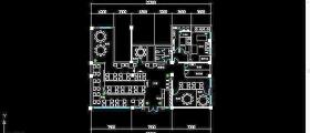 餐厅CAD平面布置图