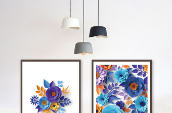 创意艺术花卉立体花客厅装饰画