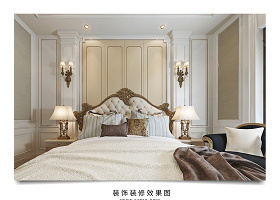 暖色欧式卧室装饰装修效果图3Dmax