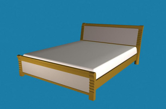 3DMAX家具床模型