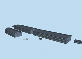 厂房 门卫 工厂模型 3DMAX 精致模型