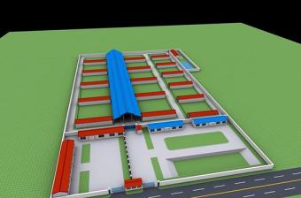 养殖场农场厂区3DMax模型建模