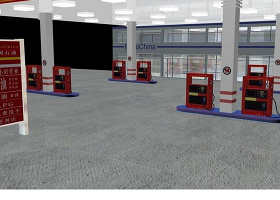 3dmax加油站模型图片