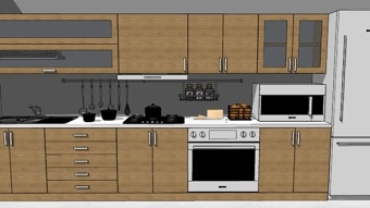 现代厨房SU模型下载 现代厨房SU模型下载