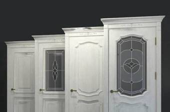 欧式新古典白色实木门3D模型下载 欧式新古典白色实木门3D模型下载