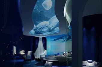 现代海洋主题客房情侣房3D模型下载 现代海洋主题客房情侣房3D模型下载