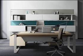 现代办公桌椅文件柜组合3D模型下载 现代办公桌椅文件柜组合3D模型下载