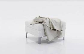现代白色方型布艺沙发凳3D模型下载 现代白色方型布艺沙发凳3D模型下载