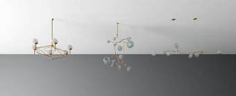 现代玻璃吊灯组合3D模型下载 现代玻璃吊灯组合3D模型下载