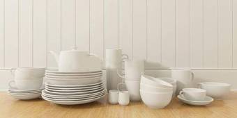 白色杯碟餐具组合瓷器 器皿 杯具 餐具 碗碟3D模型下载 白色杯碟餐具组合瓷器 器皿 杯具 餐具 碗碟3D模型下载