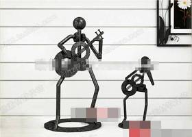 黑色铁艺装饰品3D模型下载 黑色铁艺装饰品3D模型下载