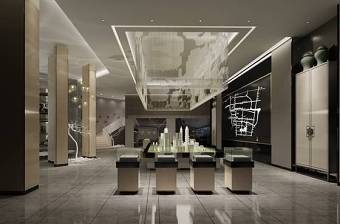 现代售楼处 现代玻璃吸顶灯3D模型下载 现代售楼处 现代玻璃吸顶灯3D模型下载