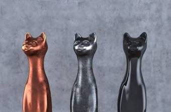 现代金属猫雕塑摆件3d模型下载 现代金属猫雕塑摆件3d模型下载