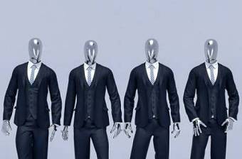 现代男士西装服饰模特组合3D模型下载 现代男士西装服饰模特组合3D模型下载
